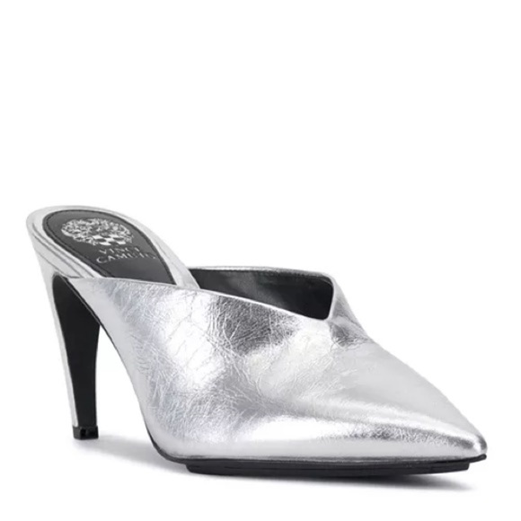 Vince Camuto Bridget High Heel Mule Pumps in Silver - Picture 1 of 14